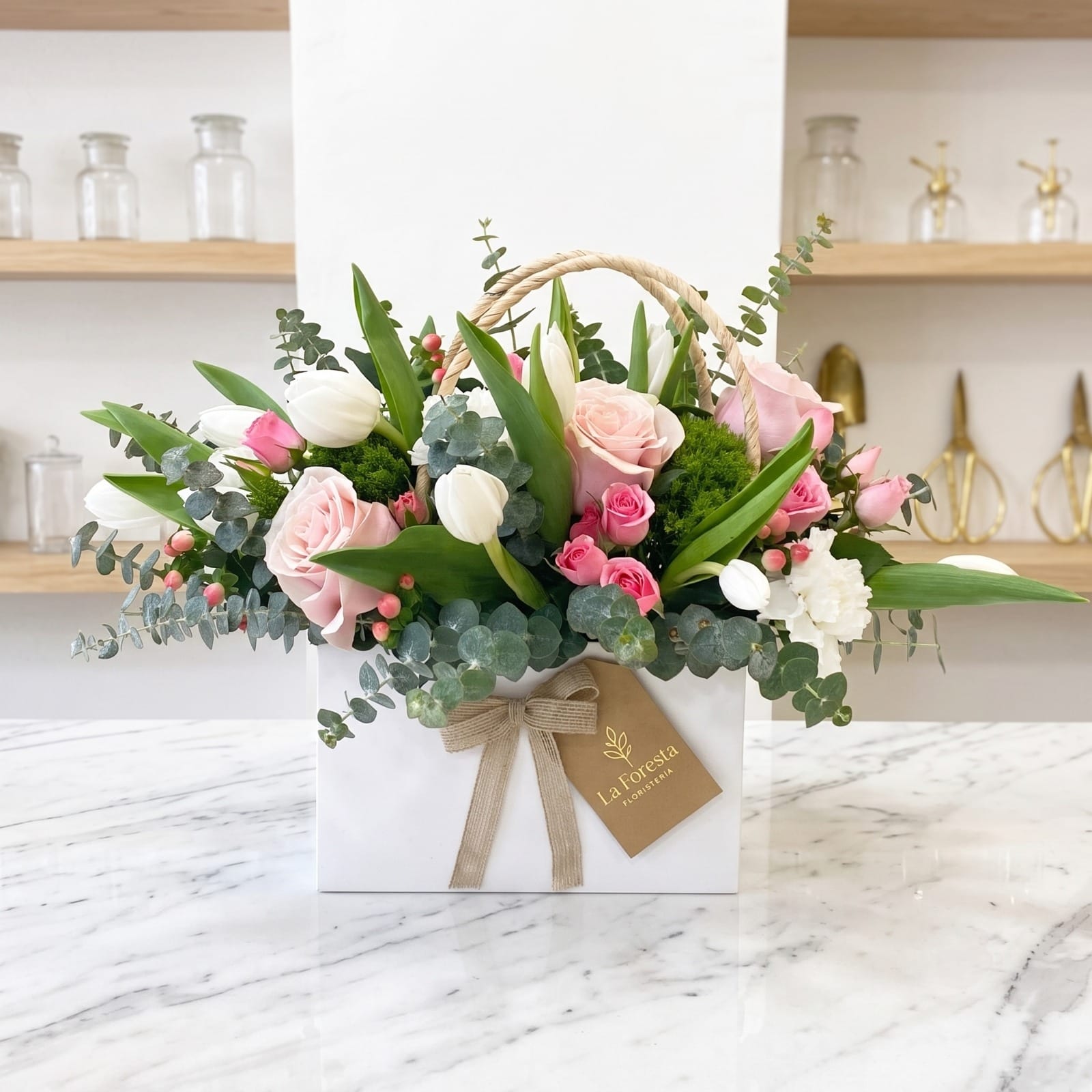 Detalle del arreglo floral Dulce Amor